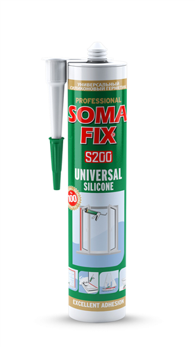 SOMAFİX ÜNİVERSAL SİLİKON  (ŞEFFAF) (1 KUTU=24 ADET)